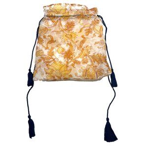 ROBERTO ROLLER RABBIT Floral Drawstring Tasseled Dust Bag